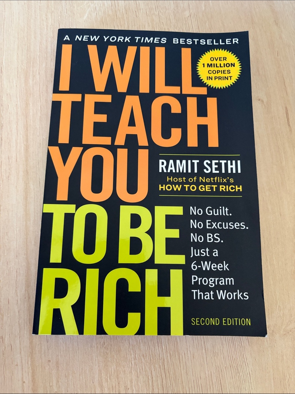 I Will Teach You To Be Rich by Ramit Sethi - Bold Black & Orange Cover